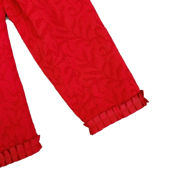 Coldwater Creek Red Decorative Ruffle Accent Jackt - Picture 6 of 11